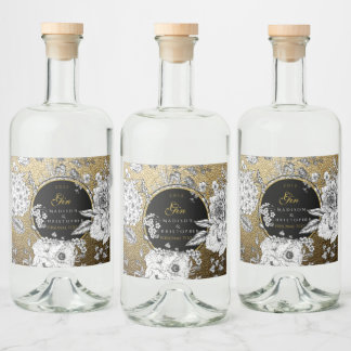 Gin Dotted bottle Alkoholflaschenetikett