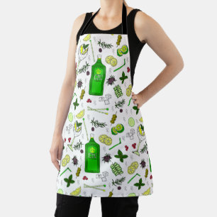 Gin Drinker Mixologe Cocktail Party Schürze