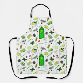 Gin Drinker Mixologe Cocktail Party Schürze