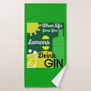 Gin Drinkers LIEBE WOHNGESTALTUNG Bars Servi Badehandtuch