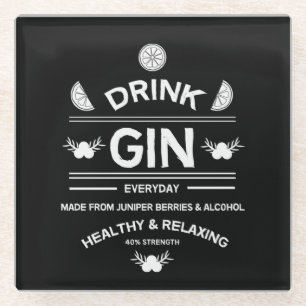 Gin Drinkers LIEBE WOHNGESTALTUNG Bars Servi Glasuntersetzer