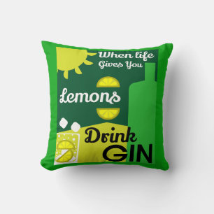Gin Drinkers LIEBE WOHNGESTALTUNG Bars Servi Kissen