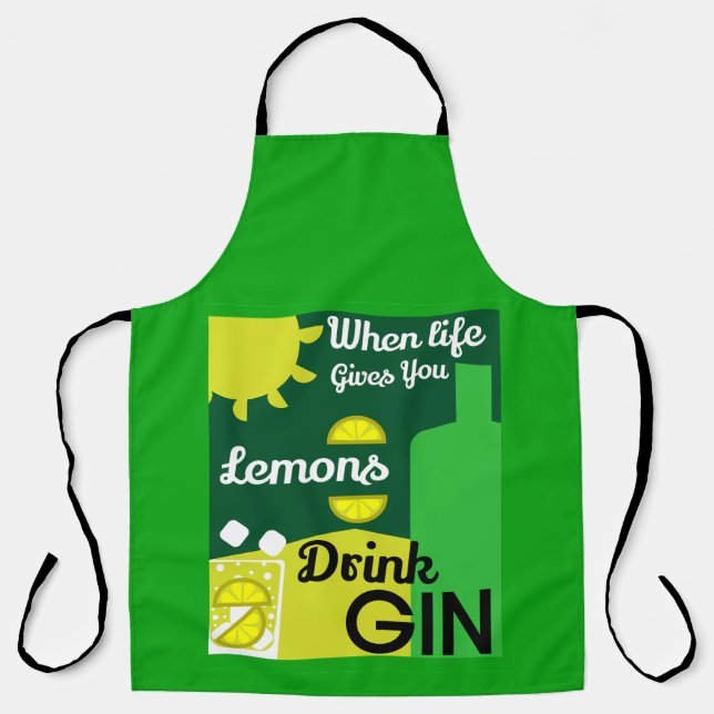 Gin Drinkers | LIEBE | WOHNGESTALTUNG | Bars Servi Schürze (Vorderseite)