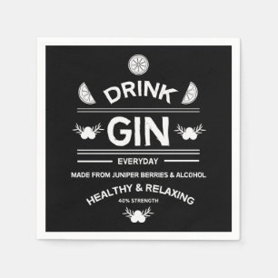 Gin Drinkers LIEBE WOHNGESTALTUNG Bars Servi Serviette