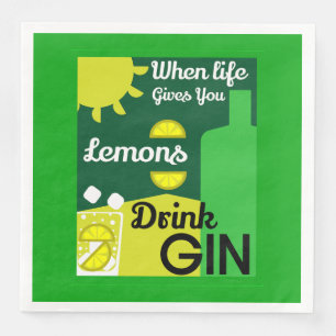 Gin Drinkers LIEBE WOHNGESTALTUNG Bars Servi Serviette