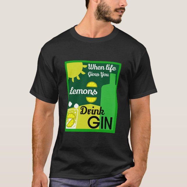 Gin Drinkers | LIEBE | WOHNGESTALTUNG | Bars Servi T-Shirt (Vorderseite)
