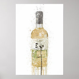 Gin-Flaschen-Wandkunst-Druck 'Wiese' Poster