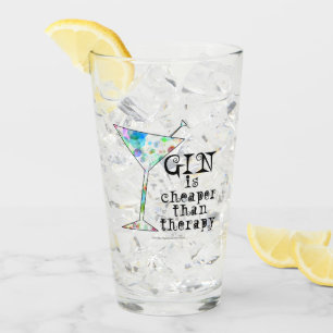 Gin ist billiger als Therapie #Drink #Highball Glas
