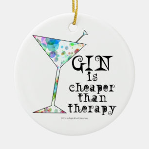 GIN ist günstiger als Therapie ` Keramikornament
