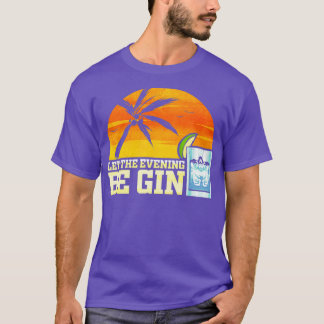 Gin Lover Cocktail Party Gin Tonic Junior Vintag T-Shirt