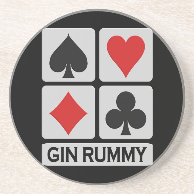 Gin Rummy Untersetzer (Vorne)