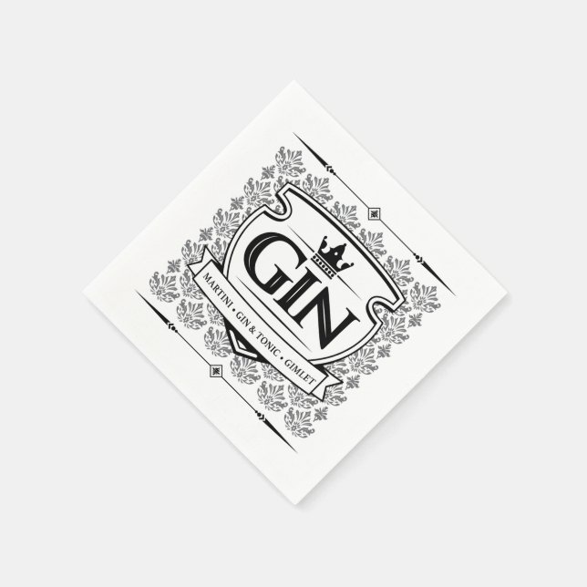 Gin-Servietten Serviette (Ecke)