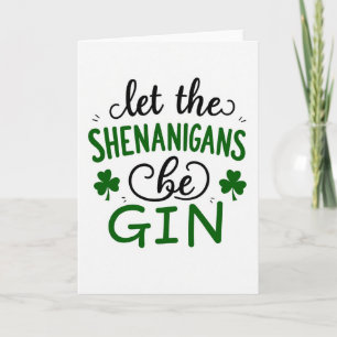Gin-Shenanigans-Grußkarte Karte