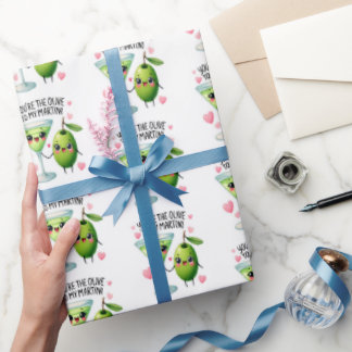Gin to My Tonic Love Gift Wrapping Paper Geschenkpapier