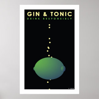 Gin & Tonic (großes Poster) Poster