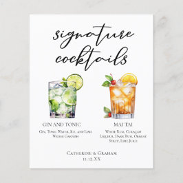 Gin & Tonic Mai Tai Signature Cocktails Menü