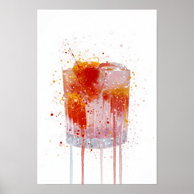Gin & Tonic 'Pink Grapefruit' Poster (Vorne)