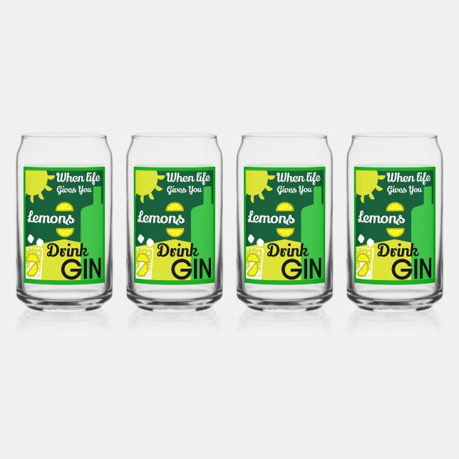 Gin und Tonic Dosenglas (Vorderseite)
