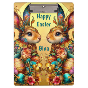 GINA ~ FROHE OSTERN ~ OSTERHASEN ~ KLEMMBRETT