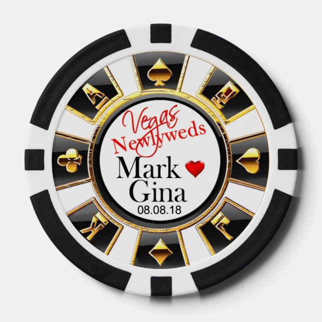 GINA & MARK WEDDING Vegas Casino Chip (Vorderseite)