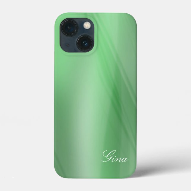 Gina - Shades 2 - anpassen - Green iPhone Case (Rückseite)