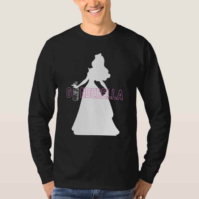 Ginderella Pink Gin Braut Jga Team Junggesellenabs T-Shirt (Vorderseite)