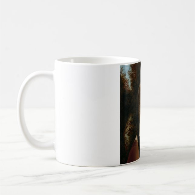 Ginevra de Benci by Leonardo da Vinci Kaffeetasse (Links)
