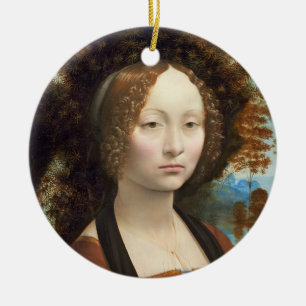 Ginevra de' Benci, C. 1474 - 78 Keramikornament