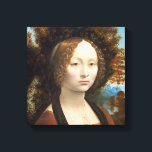 Ginevra de’ Benci, c. 1474-78 Leinwanddruck<br><div class="desc">Ginevra de' Benci, c. 1474-78 (Öl auf Tafel)| von Leonardo da Vinci | Art Location: National Gallery of Art Washington DC| Italian Artist | Image Collection number: XOS741921</div>
