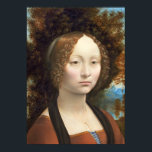 Ginevra de’ Benci, c. 1474-78 Poster<br><div class="desc">Ginevra de' Benci,  c. 1474-78 (Öl auf Tafel)| von Leonardo da Vinci | Art Location: National Gallery of Art Washington DC| Italian Artist | Image Collection number: XOS741921</div>