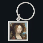 Ginevra de' Benci, c. 1474-78 Schlüsselanhänger<br><div class="desc">Ginevra de' Benci,  c. 1474- 78 (Öl auf Tafel)| von Leonardo da Vinci| Kunstort: National Gallery of Art Washington DC | Italienischer Künstler| Bildauflistungsnummer: XOS741921</div>