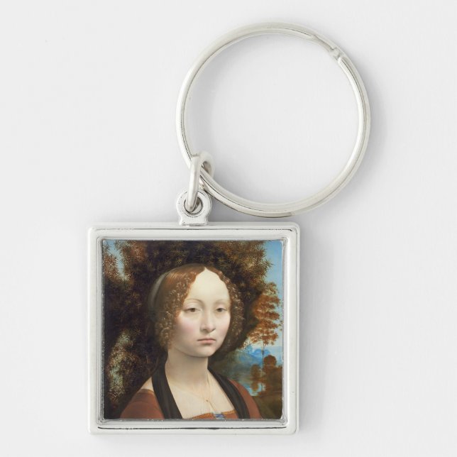 Ginevra de' Benci, c. 1474-78 Schlüsselanhänger (Vorne)