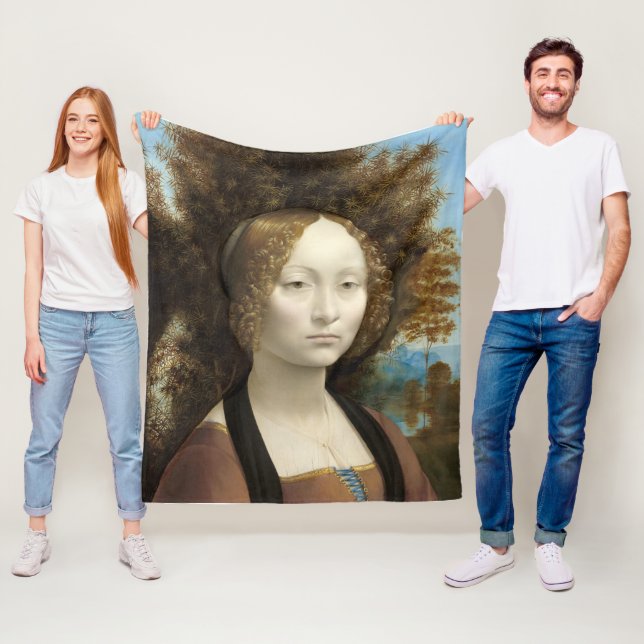 Ginevra de' Benci Leonardo da Vinci Fleecedecke (Beispiel)