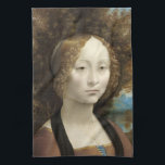 Ginevra de' Benci Leonardo da Vinci Geschirrtuch<br><div class="desc">Ginevra de' Benci. Leonardo da Vinci (1452-1519) . Reproduktion berühmter Kunstbilder im öffentlichen Bereich.</div>