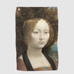 Ginevra de' Benci Leonardo da Vinci Golfhandtuch