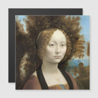 Ginevra de' Benci Leonardo da Vinci Magnetkarte