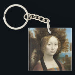 Ginevra de' Benci Leonardo da Vinci Schlüsselanhänger<br><div class="desc">Ginevra de' Benci. Leonardo da Vinci (1452-1519) . Reproduktion berühmter Kunstbilder im öffentlichen Bereich.</div>