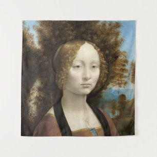 Ginevra de' Benci Leonardo da Vinci Wandteppich