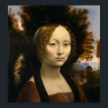 Ginevra de Benci Poster<br><div class="desc">Öffentliches Foto: Ginevra de Benci von Leonardo Da Vinci</div>