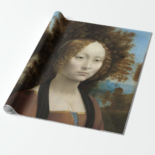 Ginevra de' Benci von Leonardo Da Vinci Geschenkpapier