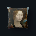 Ginevra de Benci von Leonardo da Vinci Kissen<br><div class="desc">Leonardo di ser Piero da Vinci[b] (15 April 1452 - 2 May 1519) was an Italian polymath of the High Renaissance who is active as painter, draughtsman, engineer, scientist, theorist, bildnerisch, and architect.[3] While his fame initially rested on his achievements as a INTER, HE BENOCKENKNOWN FOR HIS NOTEBOOKS, IN WHICH...</div>