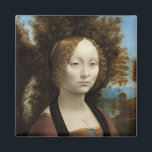 Ginevra de' Benci von Leonardo Da Vinci Magnet<br><div class="desc">Ginevra de' Benci von Leonardo Da Vinci Magnet</div>