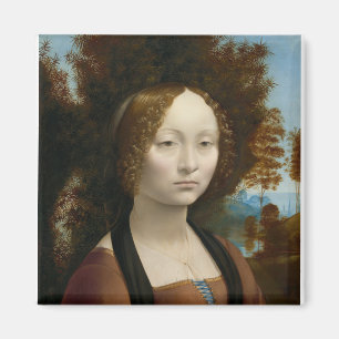 Ginevra de Benci von Leonardo da Vinci Magnet