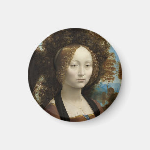 Ginevra de' Benci von Leonardo Da Vinci Magnet
