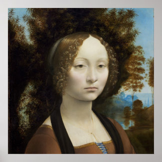 Ginevra de' Benci von Leonardo da Vinci - Poster
