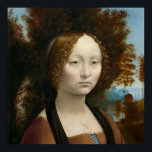 Ginevra de Benci von Leonardo da Vinci Poster<br><div class="desc">Leonardo di ser Piero da Vinci[b] (15 April 1452 - 2 May 1519) was an Italian polymath of the High Renaissance who is active as painter, draughtsman, engineer, scientist, theorist, bildnerisch, and architect.[3] While his fame initially rested on his achievements as a INTER, HE BENOCKENKNOWN FOR HIS NOTEBOOKS, IN WHICH...</div>