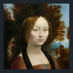 Ginevra de Benci von Leonardo da Vinci Poster<br><div class="desc">Leonardo di ser Piero da Vinci[b] (15 April 1452 - 2 May 1519) was an Italian polymath of the High Renaissance who is active as painter, draughtsman, engineer, scientist, theorist, bildnerisch, and architect.[3] While his fame initially rested on his achievements as a INTER, HE BENOCKENKNOWN FOR HIS NOTEBOOKS, IN WHICH...</div>