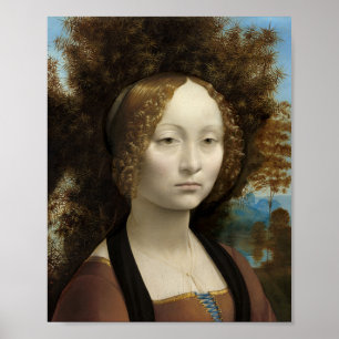 Ginevra de' Benci von Leonardo Da Vinci Poster