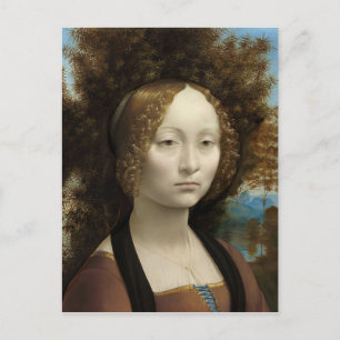 Ginevra de' Benci von Leonardo Da Vinci Postkarte