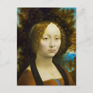 Ginevra de' Benci von Leonardo da Vinci Postkarte